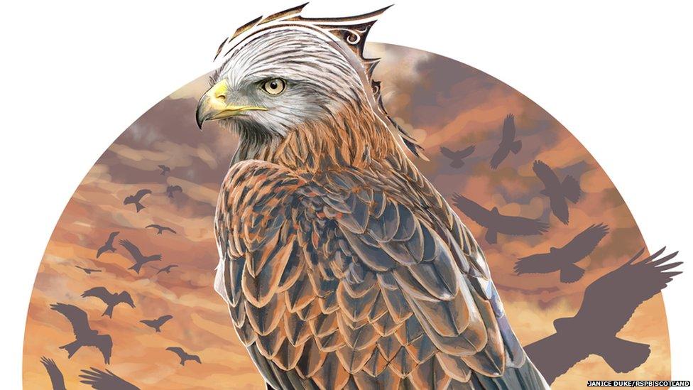 red kite artwork