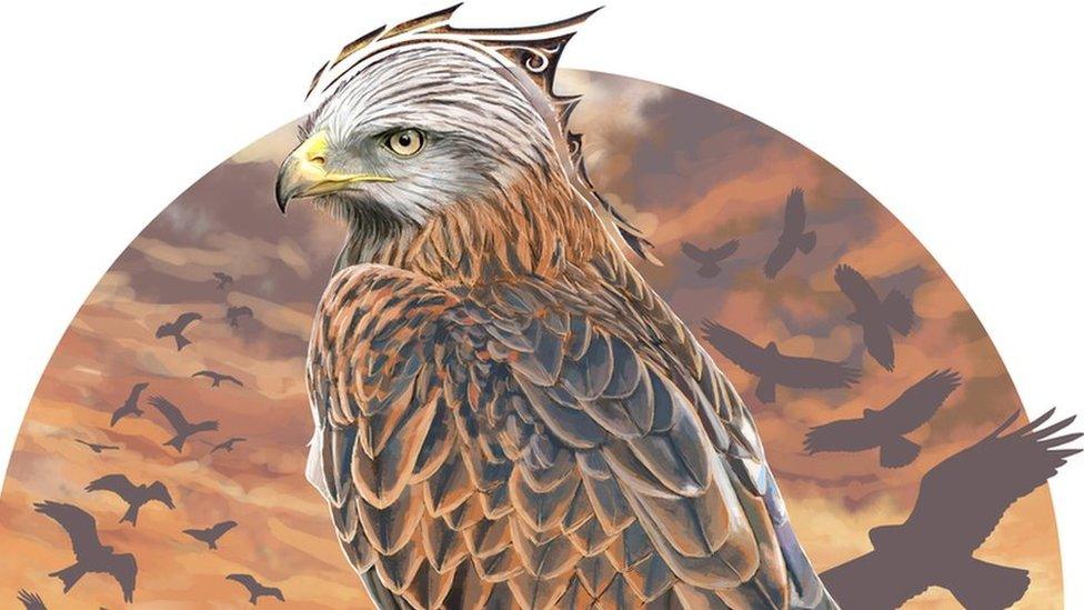 red kite artwork