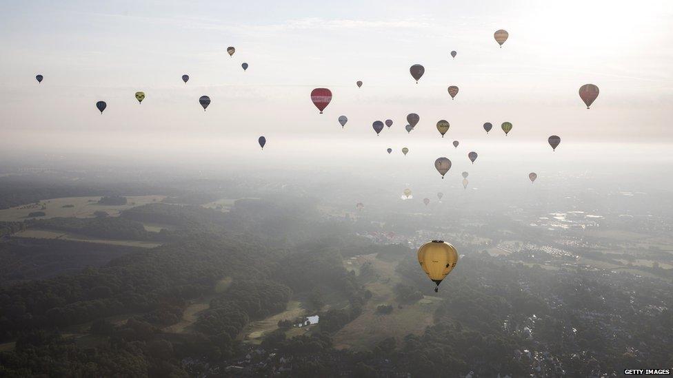 Hot air balloons