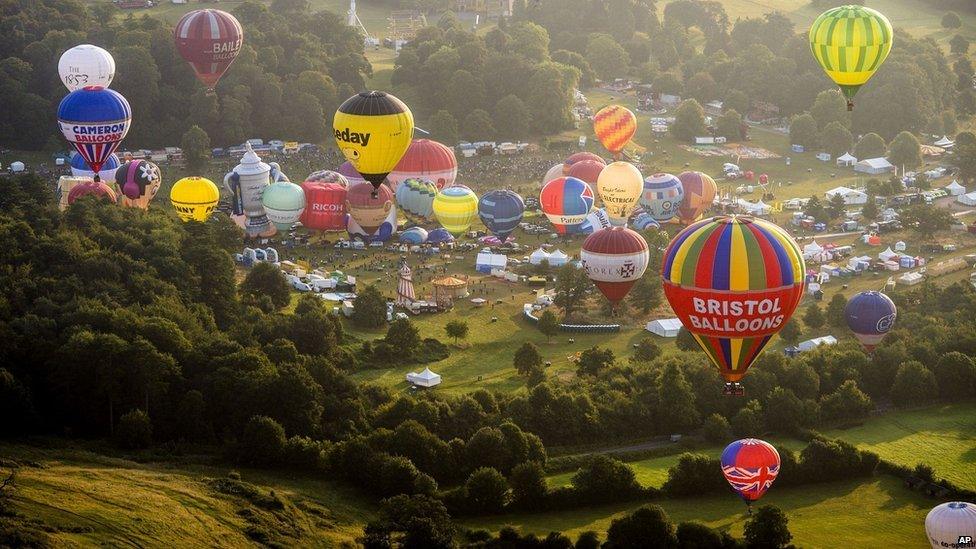 Hot air balloons