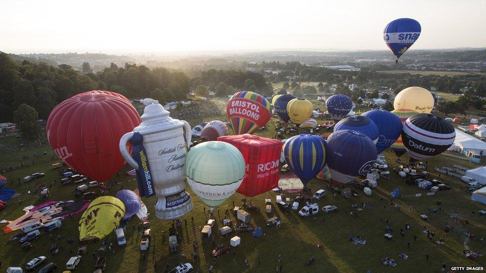 Hot air balloons