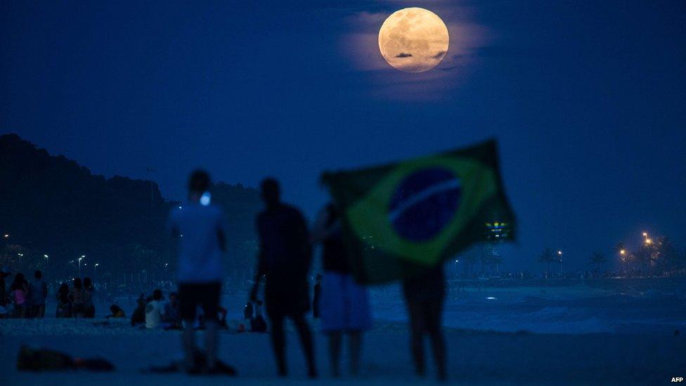 Supermoon in Brazil