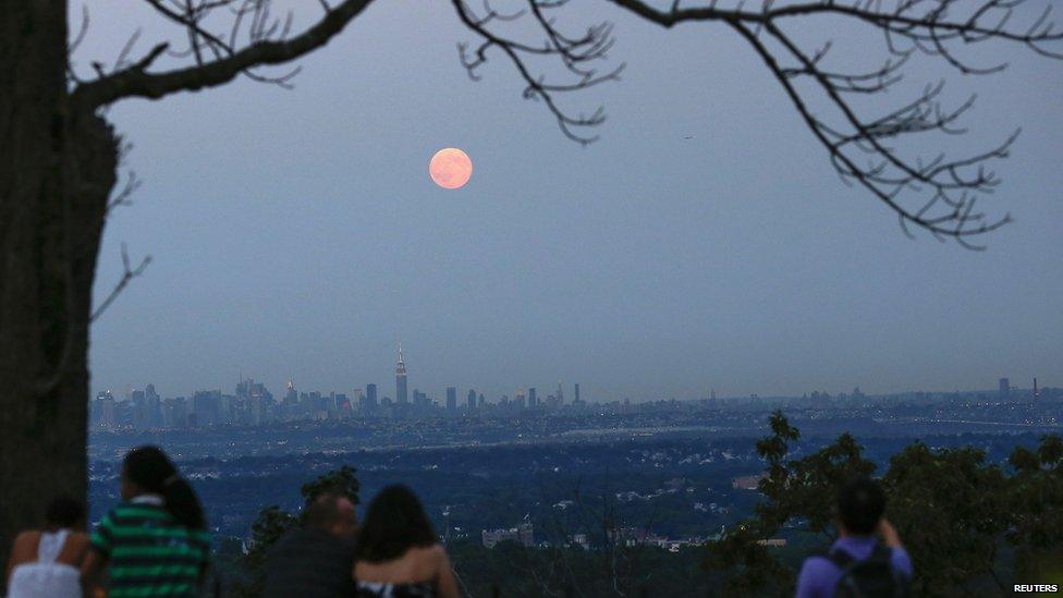 Supermoon in America