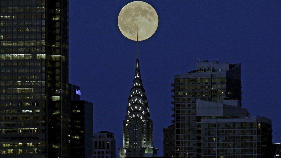 Supermoon in New York City