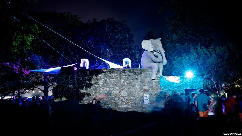 Elephant decoration at Belladrum