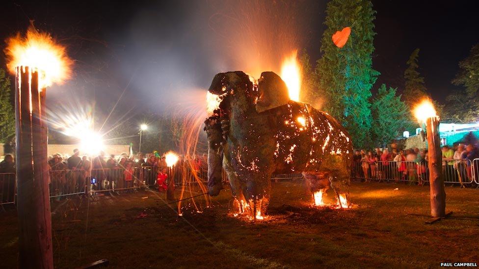 Elephant decoration at Belladrum