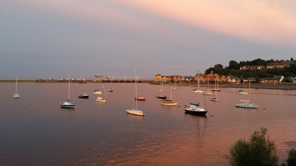 Cardiff Bay barrage.