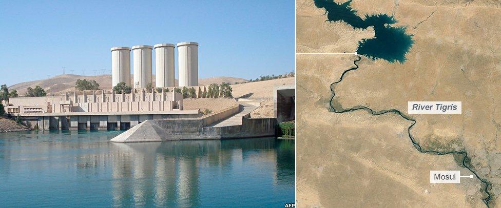 Mosul dam in northern Iraq