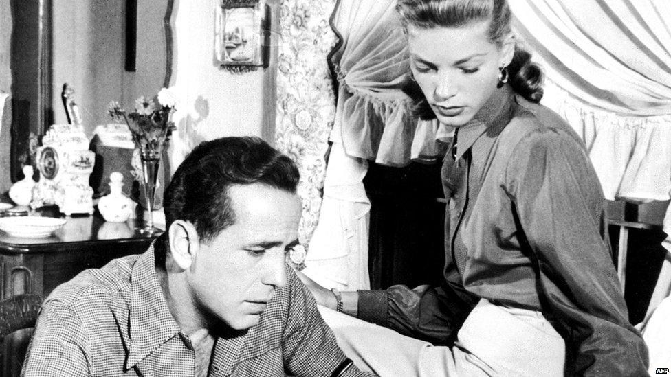 File photo: Humphrey Bogart and Lauren Bacall, 1 January 1948