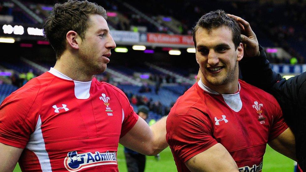 Alex Cuthbert and Sam Warburton