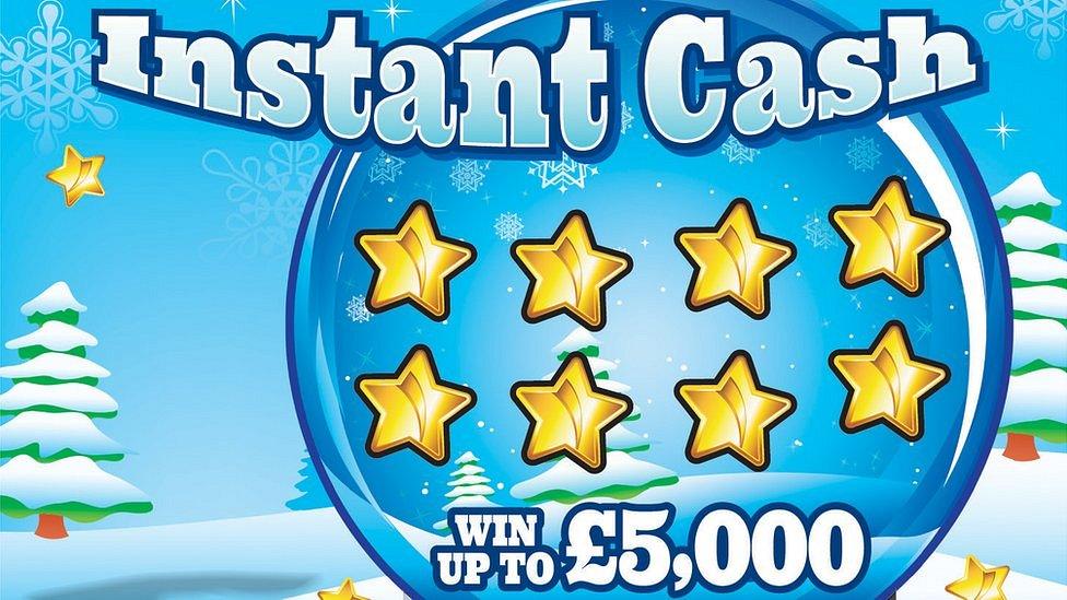 Guernsey Christmas scratchcard