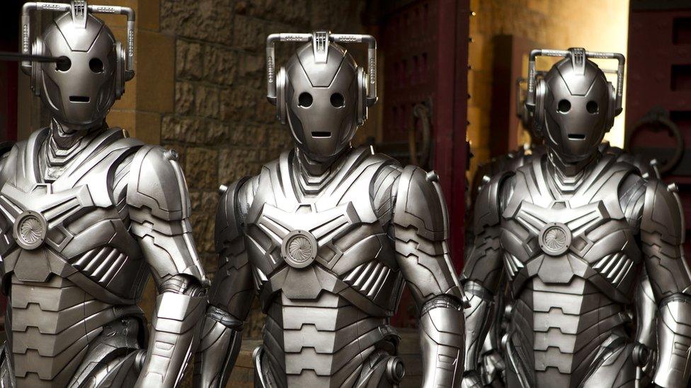 a group of Cybermen