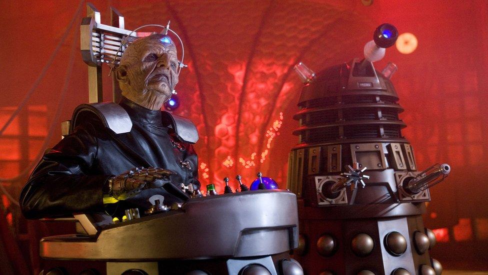 Davros and a Dalek