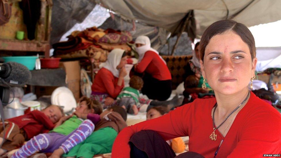 Amina Kalo, an 18-year-old from Sinjar mountain, on 15 August 2014