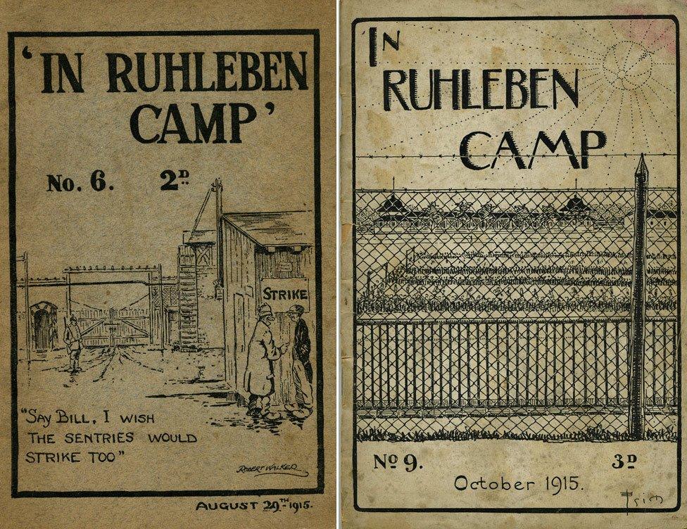 Covers of two camp magazines