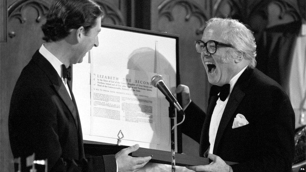 Lord Attenborough with Prince Charles