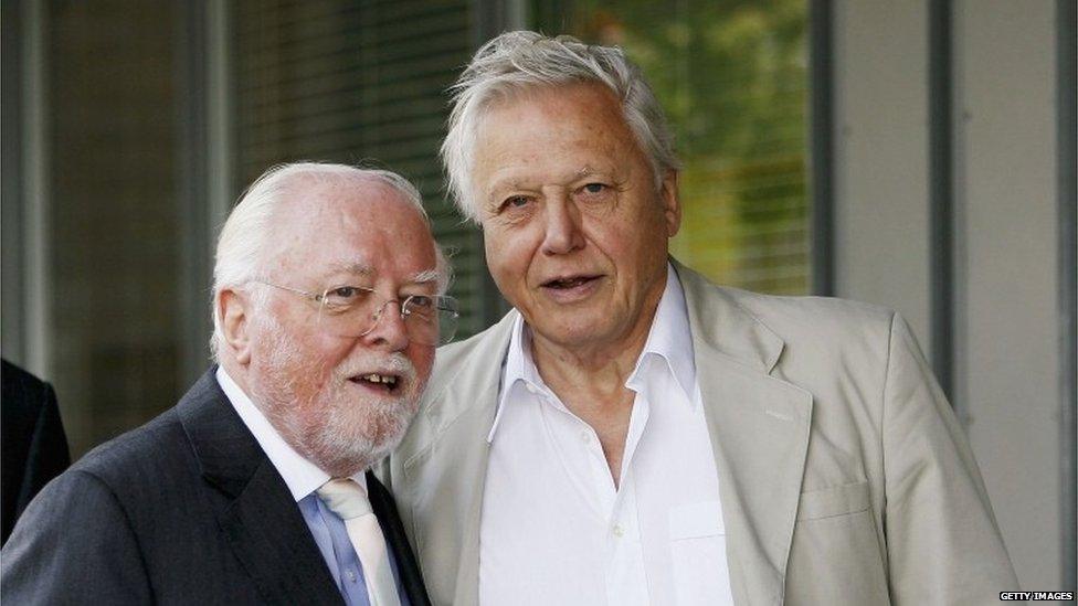 Lord Attenborough and Sir David Attenborough