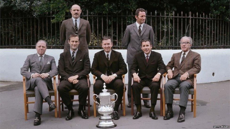 Lord Attenborough with Chelsea FC directors