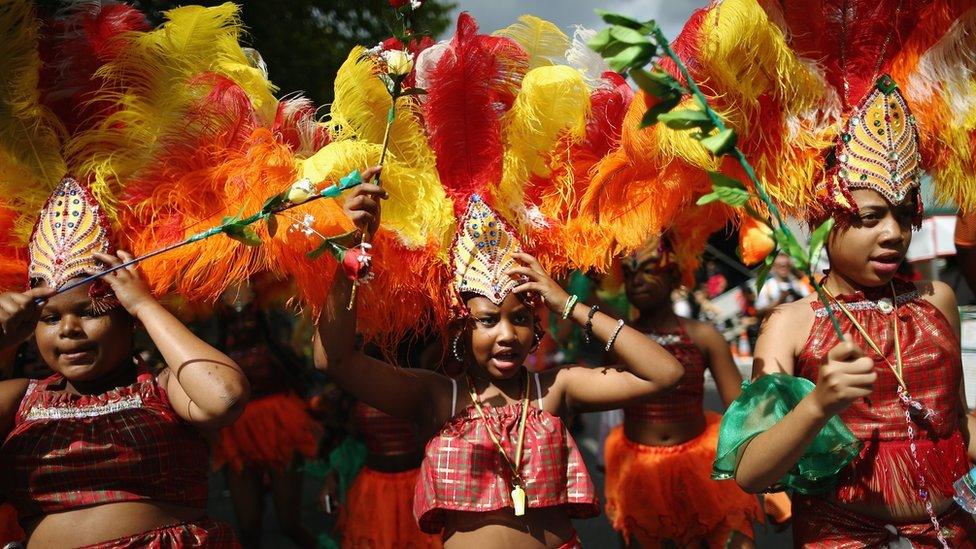 Girls at Notting Hill Carnival