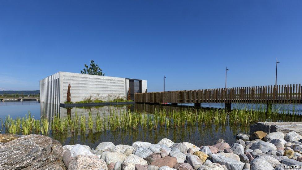 Gallery and lochan at Inverness Campus