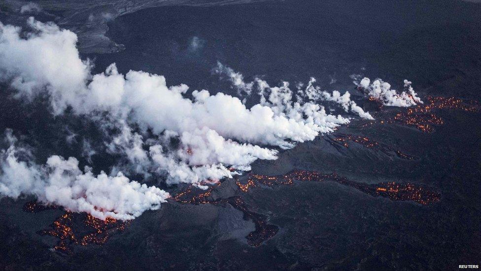 Volcanic eruption in Iceland