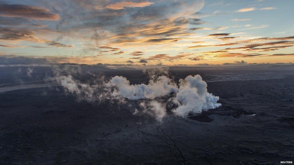 Volcanic eruption in Iceland