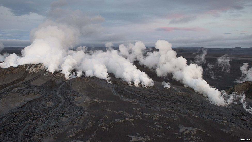 Volcanic eruption in Iceland