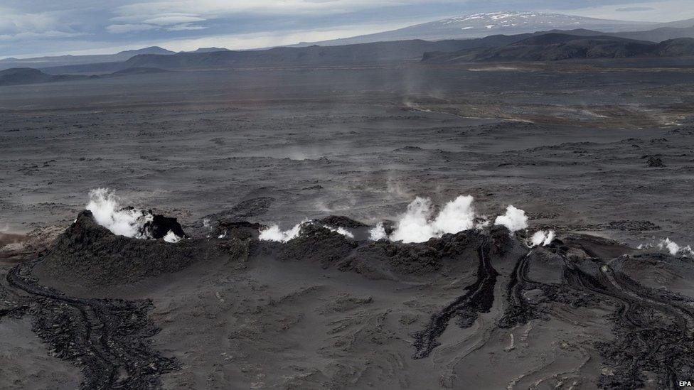 Volcanic eruption in Iceland