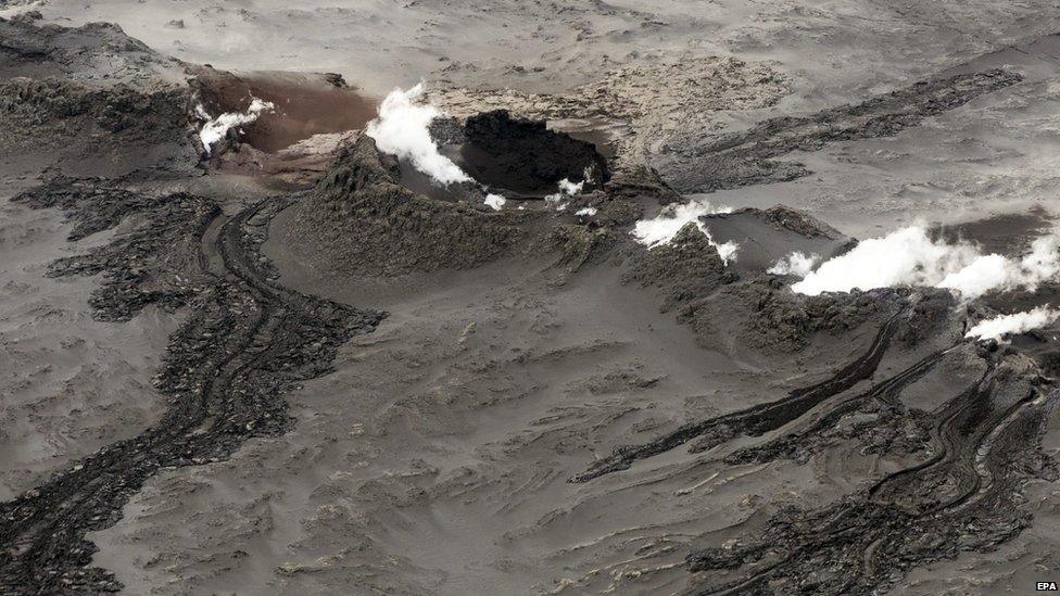 Volcanic eruption in Iceland