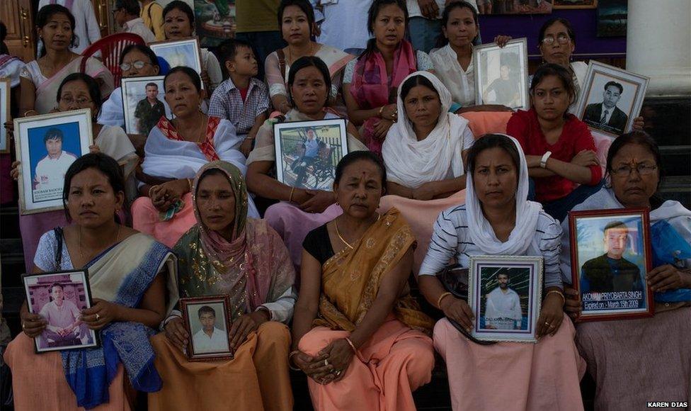 Women from the Extrajudicial Execution Victims Families Association of Manipur