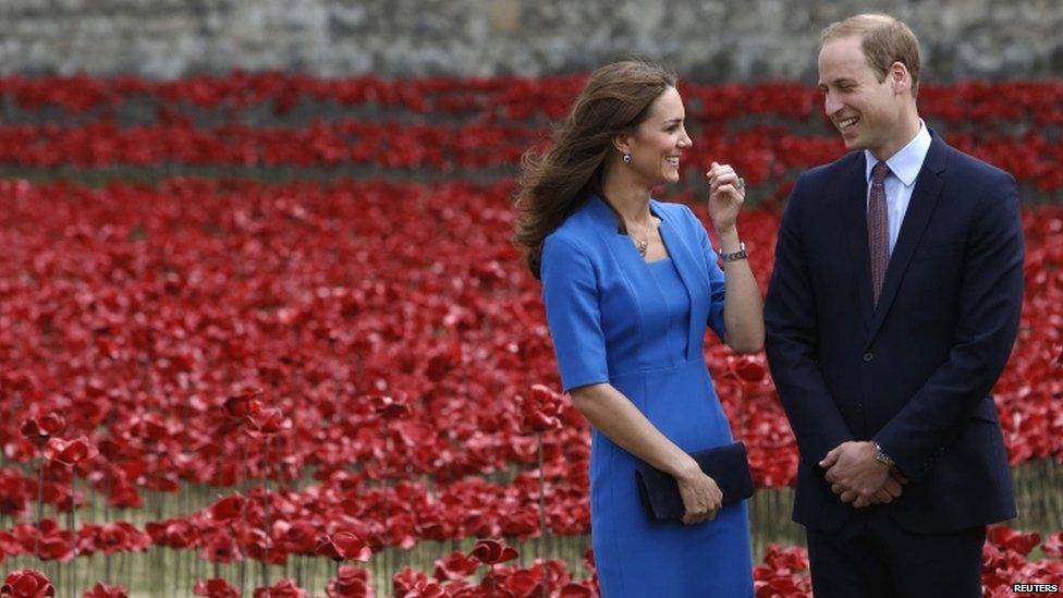 Prince William and the Duchess of Cambridge