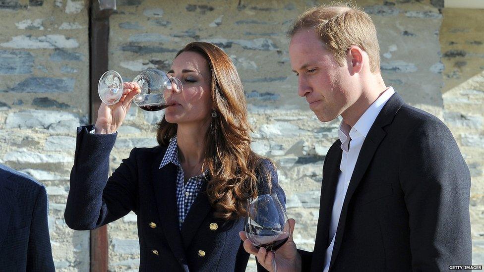 Prince William and the Duchess of Cambridge in Australia