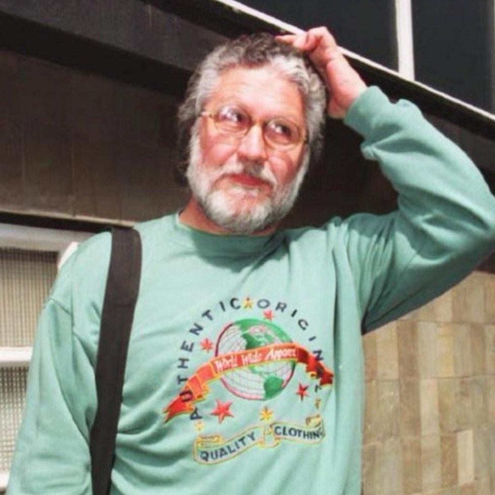 Dave Lee Travis pictured after resigning from Radio 1