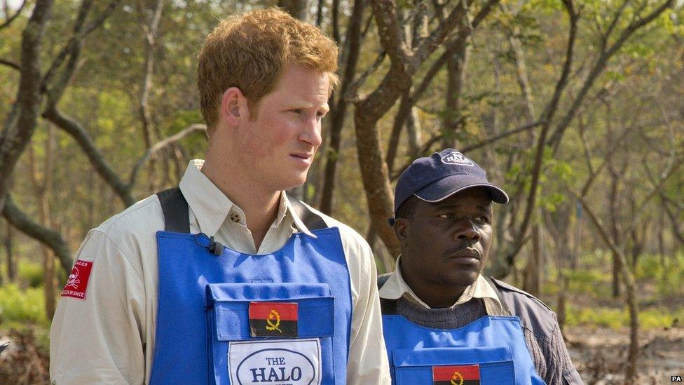 Prince Harry in Angola