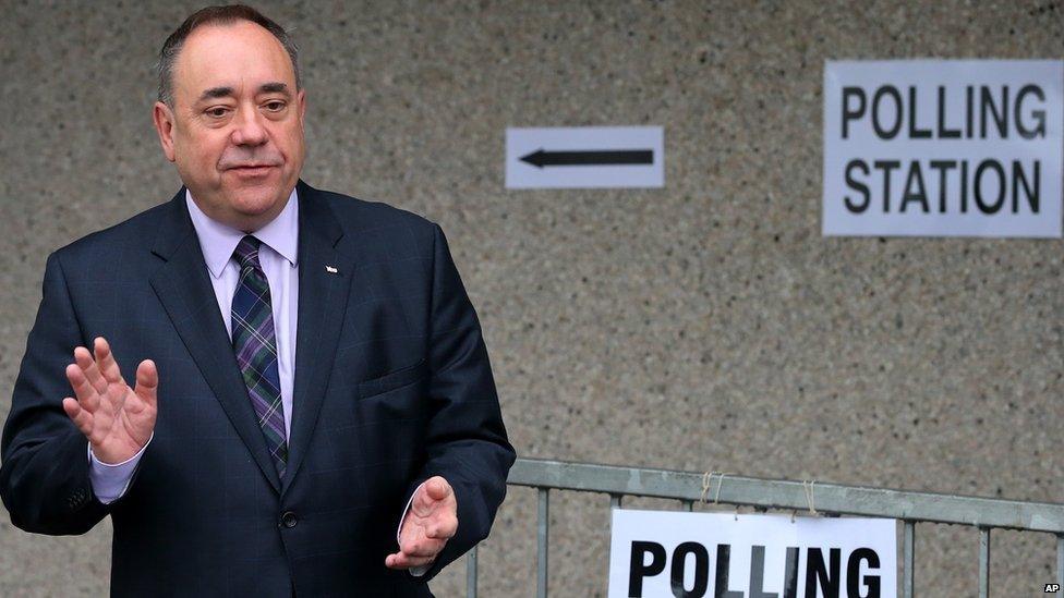 Alex Salmond votes