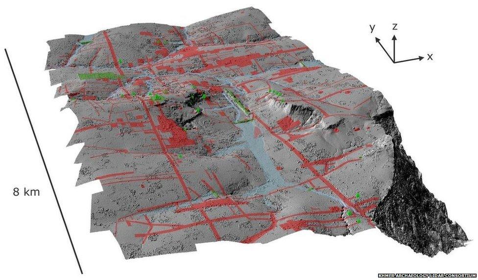 Relief map of Mahendraparvata