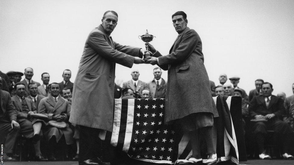 George Duncan (right) in 1929