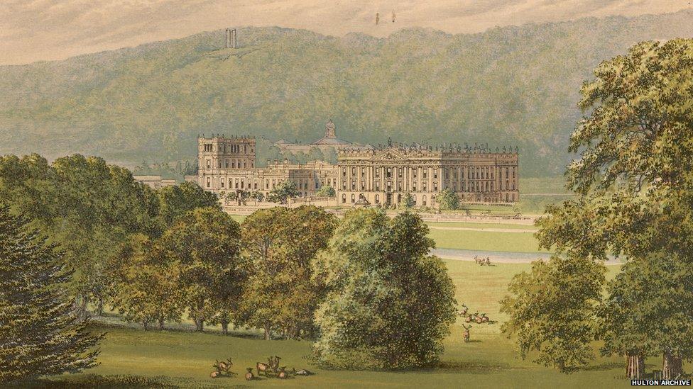 Painting of Chatsworth House