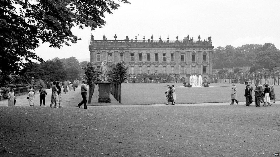 Chatsworth House in 1950s