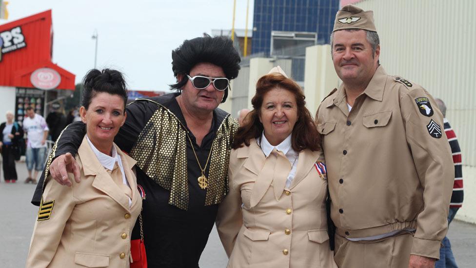 Helen Blowers, 44, Peter Evans, 53, Sian Miller, 57 and Kerry Miller, 50, from Mountain Ash