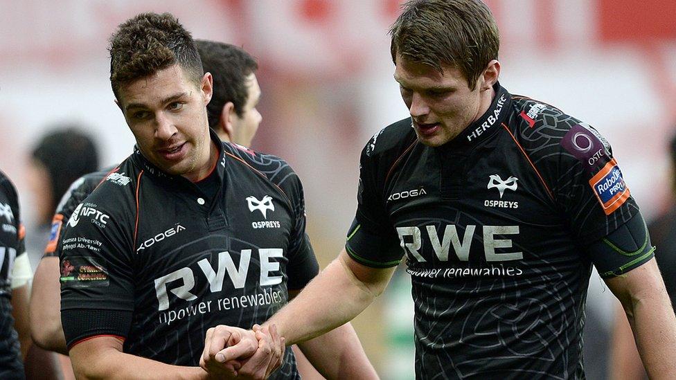 Ospreys half-backs Rhys Webb and Dan Biggar