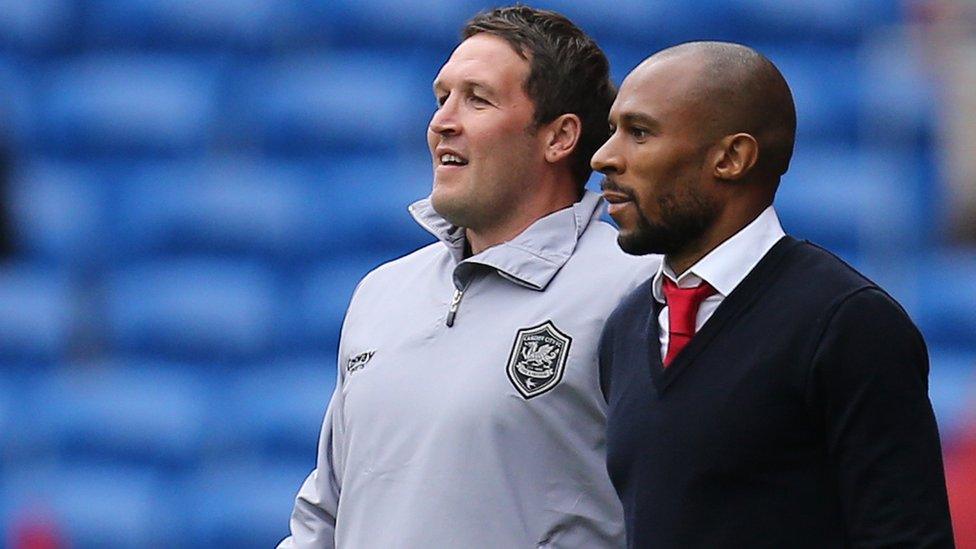 Cardiff caretaker managers Scott Young and Danny Gabbidon