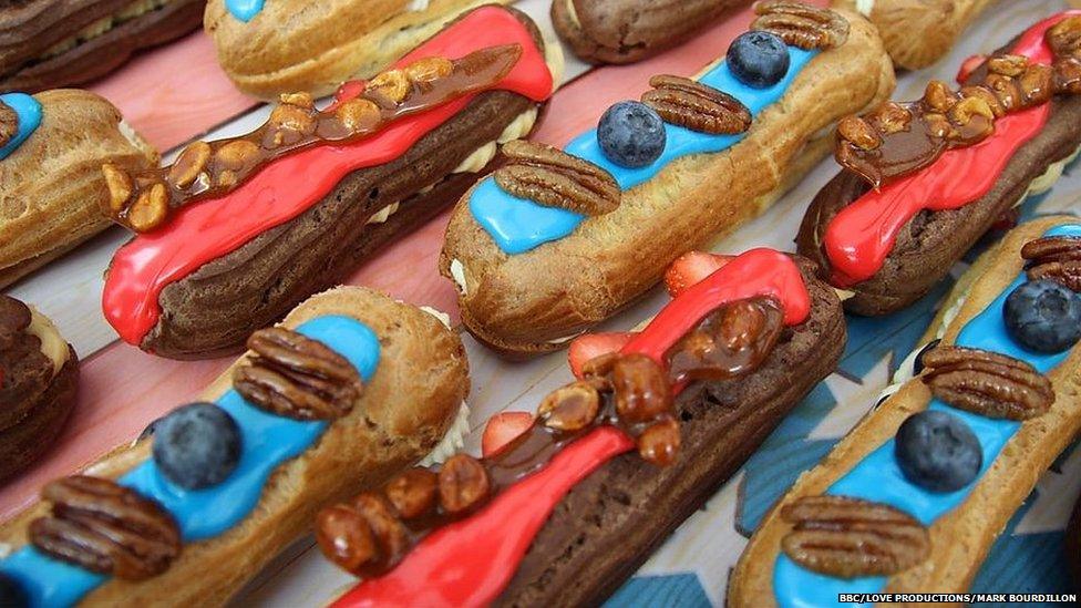 Luis' Stars & Stripes Eclairs