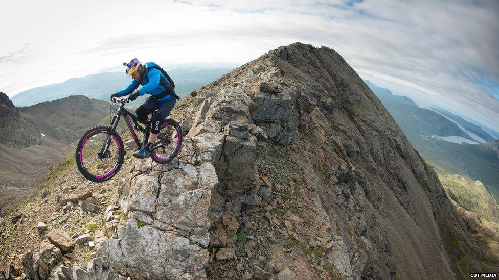 Danny Macaskill on Skye Ridge