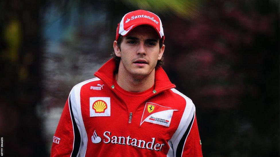 Jules Bianchi as a test driver for Ferrari in 2011