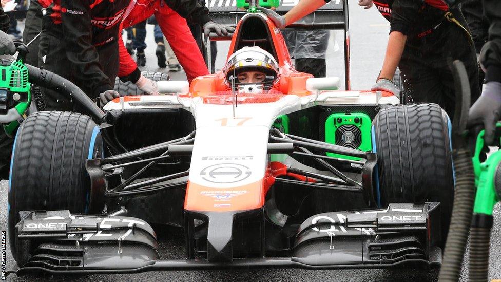 Jules Bianchi prior to the Japanese Grand Prix