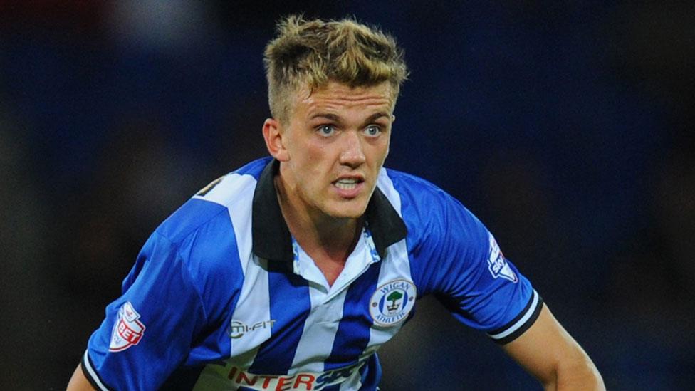 Emyr Huws in action for Wigan