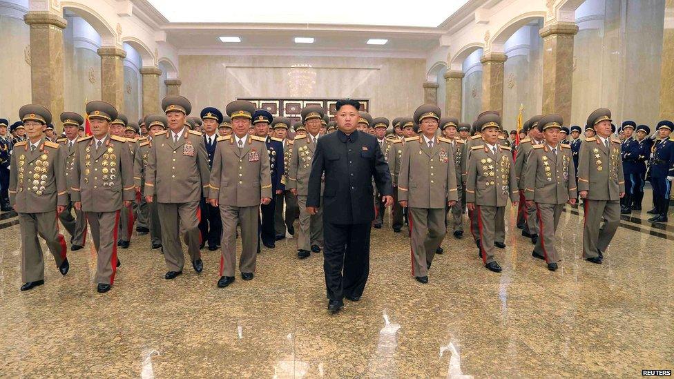 North Korean leader Kim Jong Un visits the Kumsusan Palace of the Sun