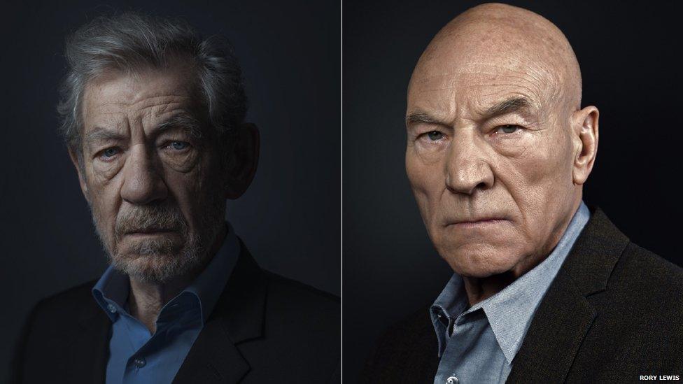 Sir Ian McKellen and Sir Patrick Stewart