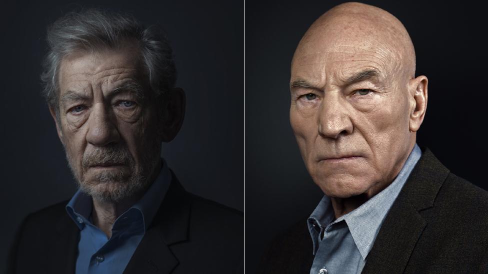 Sir Ian McKellan and Sir Patrick Stewart